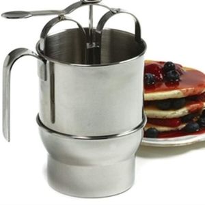 Norpro 18/10 Stainless Steel Jumbo 4 Cup Pancake Waffle Batter Pitcher Dispenser